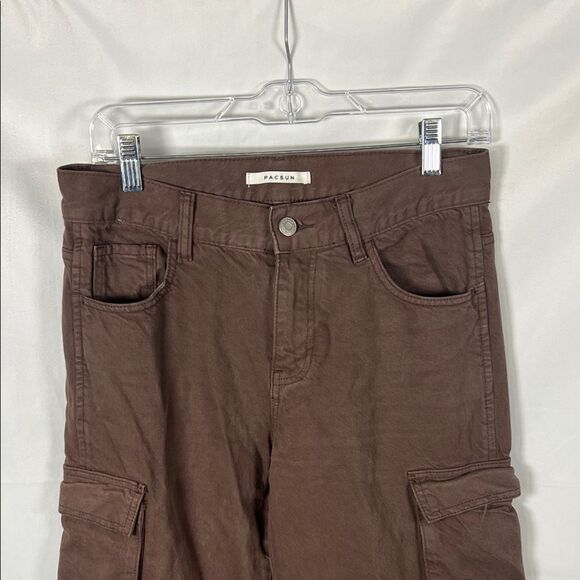 Pacsun Eco Brown Baggy Cargo Pants size 25 Brown - Picture 7 of 10